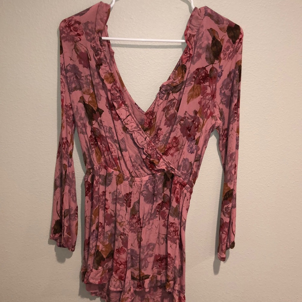 Mosimo Floral Long Sleeve Romper